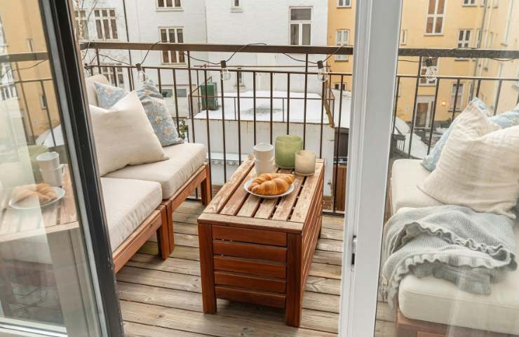 Balcone arredato