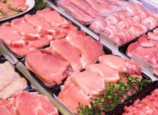 Tipi diversi di carne fresca