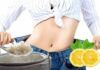 Donna con riso e limone