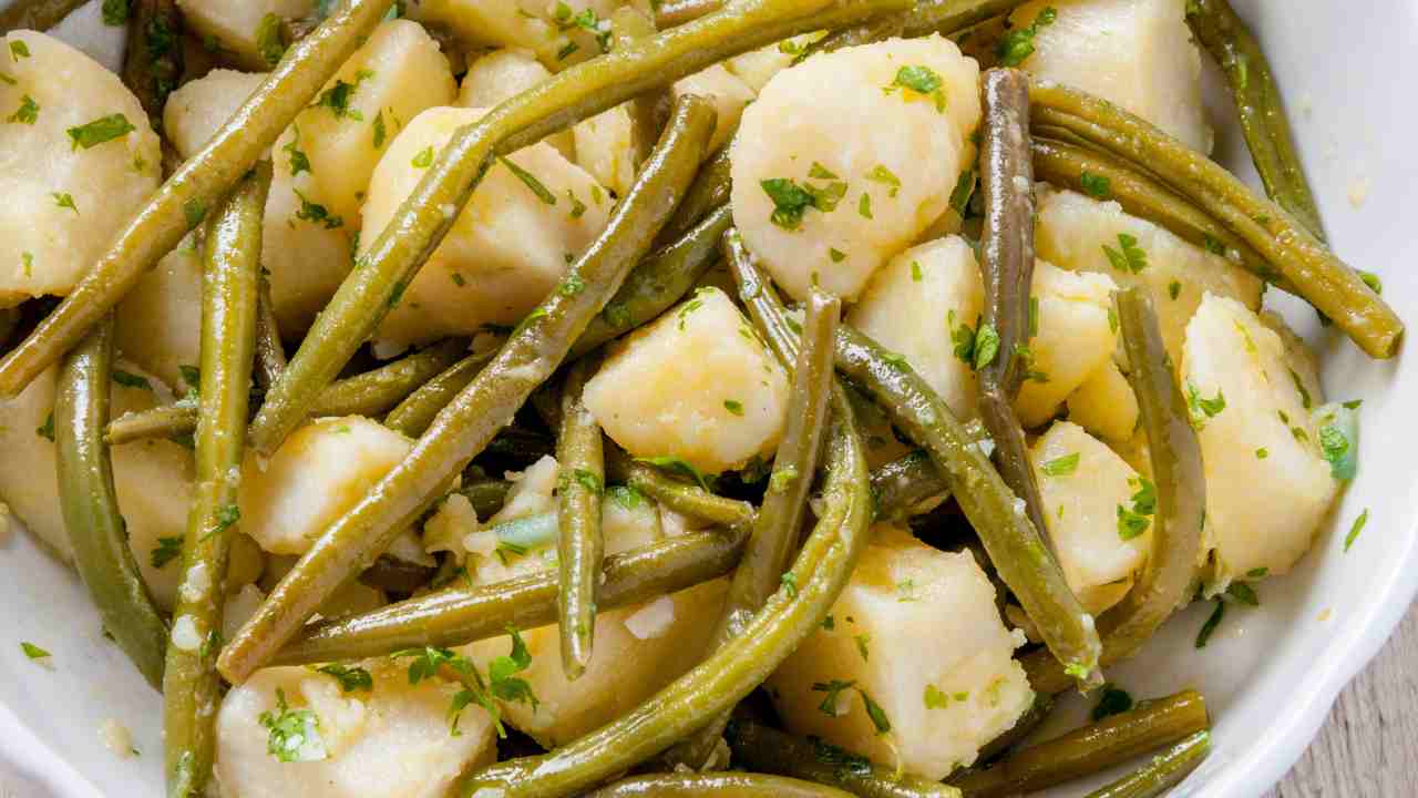 Fagiolini e patate all'insalata RicettaSprint