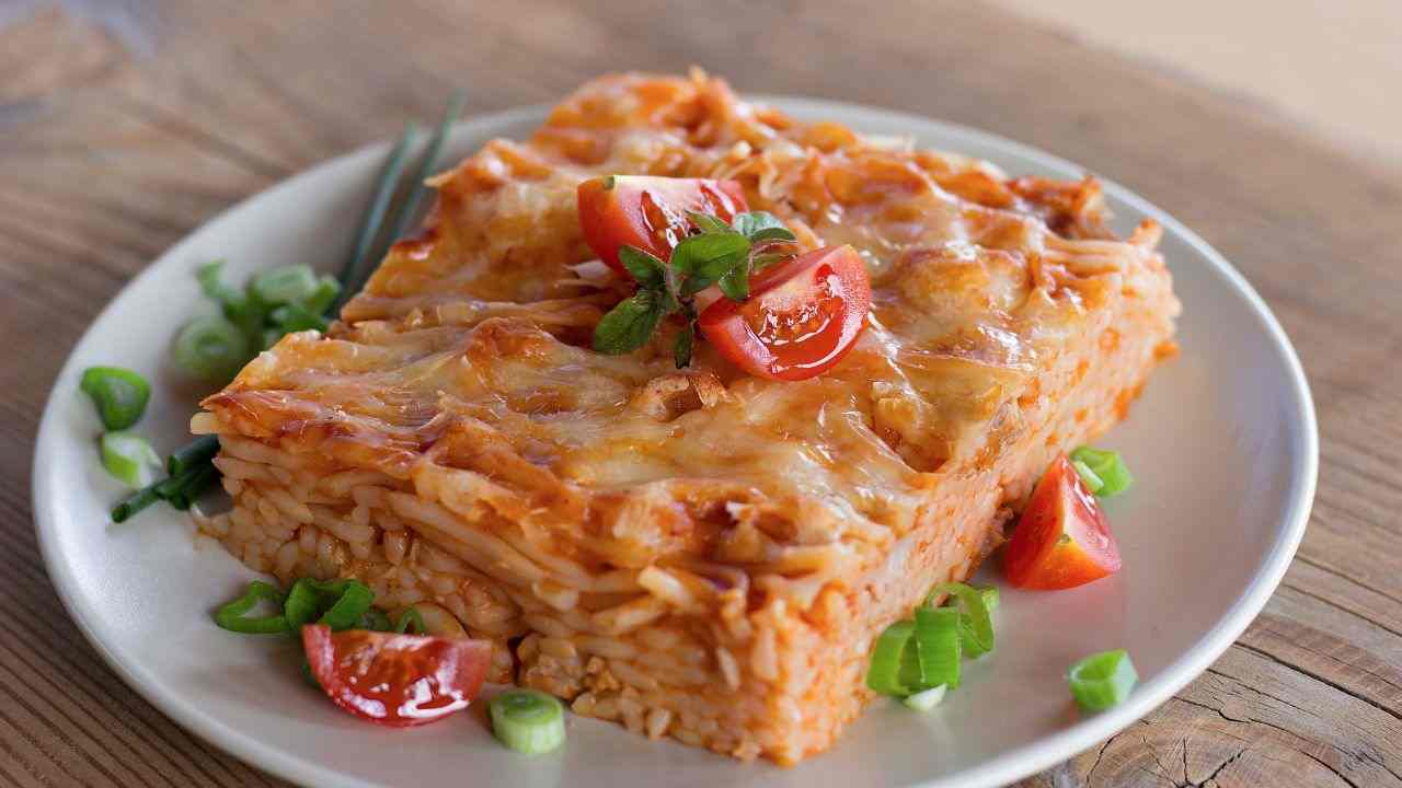 Frittata di maccheroni al forno