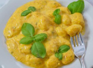 Gnocchi alla crema di zafferano