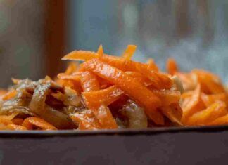 Insalata di carote e carne