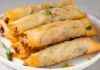Involtini di pasta fillo con melanzane e salsicce