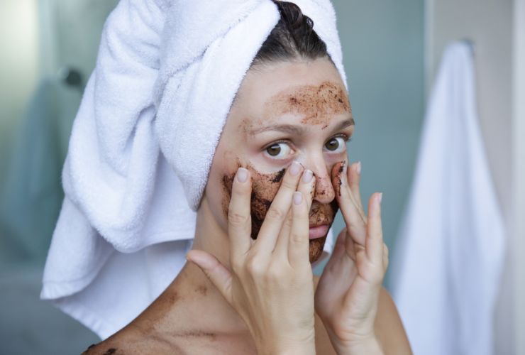 Maschera viso al caffèRicettaSprint