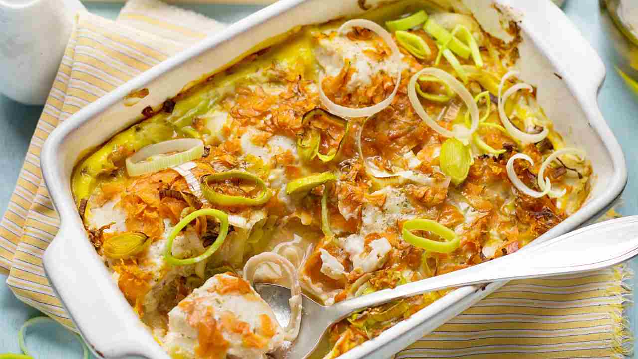 Merluzzo al forno con porri e carote RicettaSprint