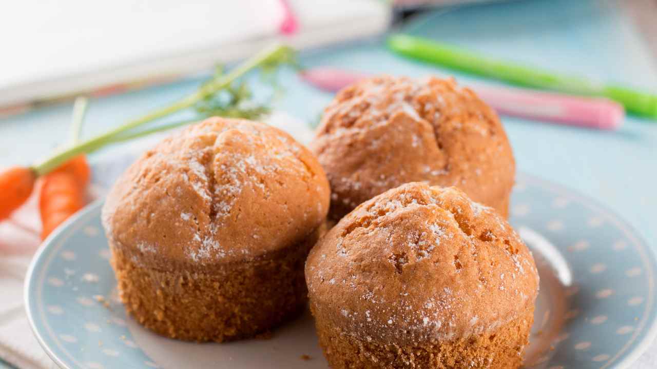 Muffin alle carote senza glutine lattosio e uova RicettaSprint
