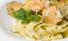 Pappardelle al salmone fresco