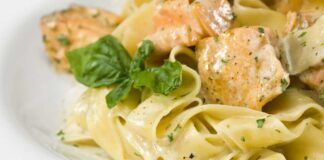 Pappardelle al salmone fresco