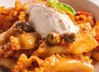 Pasta alla puttanesca con la ricotta RicettaSprint