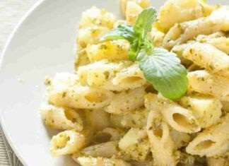 Pasta con pesto verde