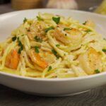 Pasta cremosa ai gamberetti
