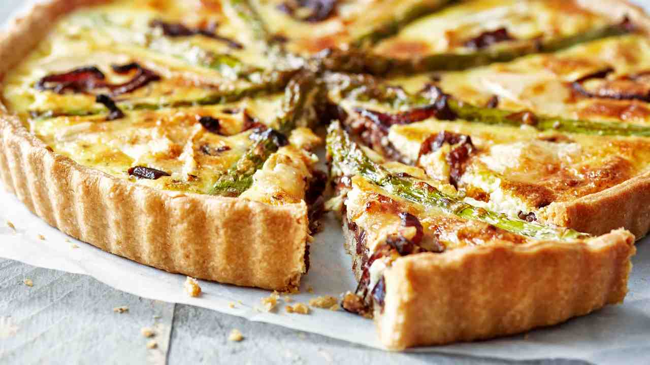 Quiche con asparagi speck e provola RicettaSprint