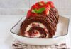 Rotolo al cioccolato con panna e fragole RicettaSprint