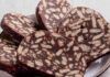 Salame di cioccolato da 180 kcal,