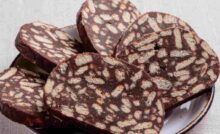 Salame di cioccolato da 180 kcal,