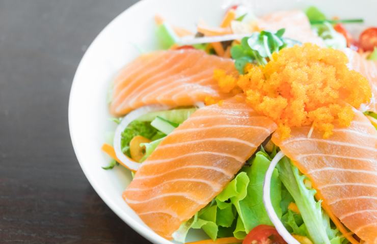Salmone in piatto