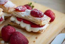 Sfogliatine con panna e fragole RicettaSprint