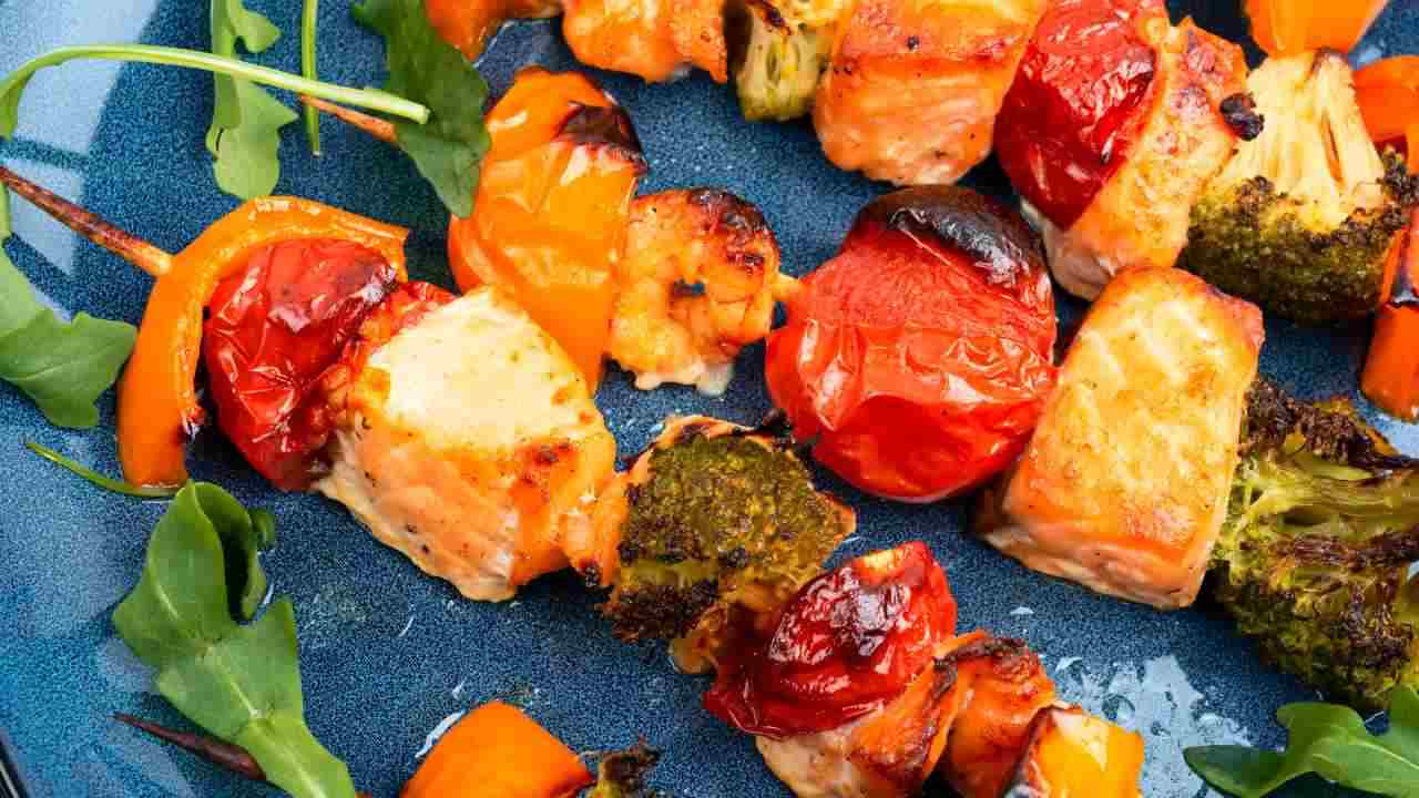 Spiedini di salmone - RicettaSprint