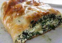 Strudel salato spinaci ricotta