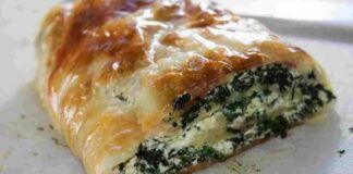 Strudel salato spinaci ricotta