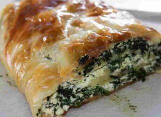 Strudel salato spinaci ricotta