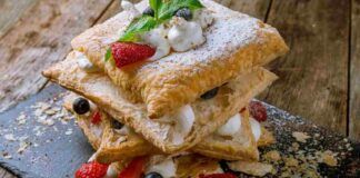 Toast dolci di sfoglia