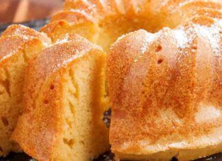 Torta all'acqua e vaniglia