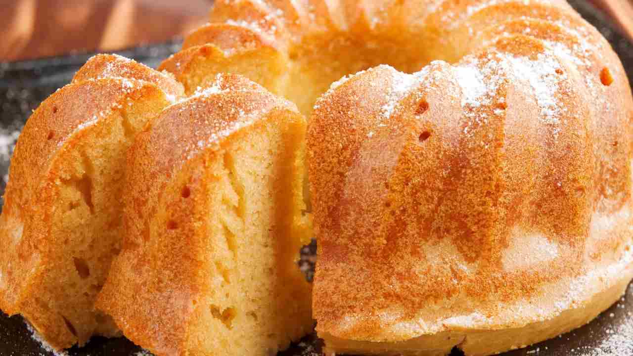 Torta all'acqua e vaniglia