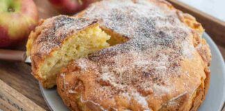 Torta di mele e ricotta frullata