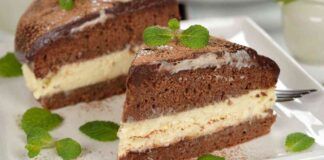 Torta kinder fetta al latte