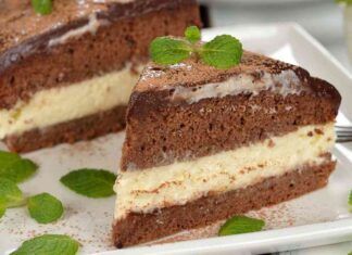 Torta kinder fetta al latte