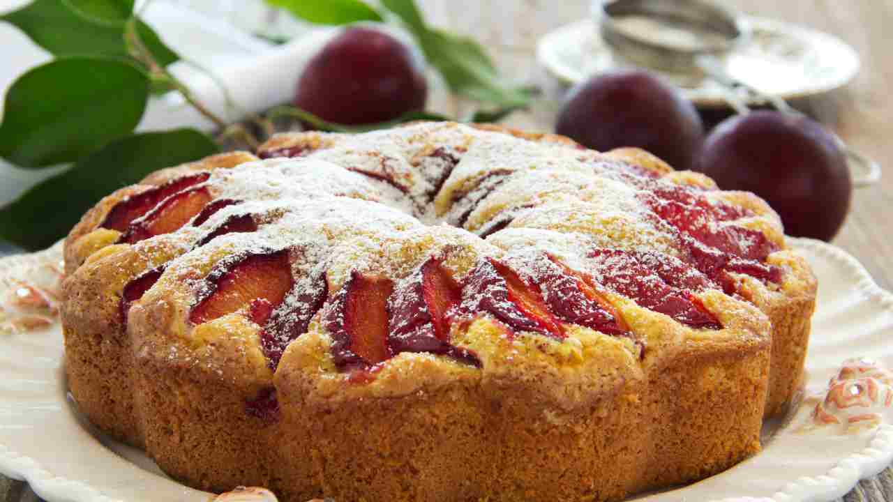 Torta prugna senza uova e burro RicettaSprint