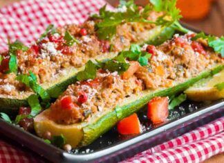 Zucchine ripiene al tonno