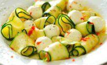 insalata di zucchine crude e mozzarella ricettasprint
