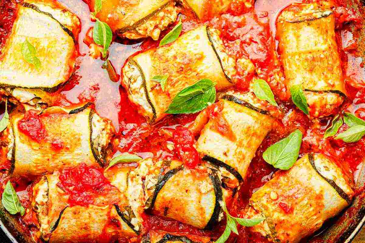 involtini zucchine al sugo ricettasprint