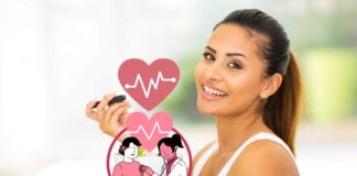 Donna che mangia in modo sano
