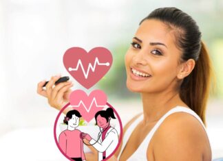 Donna che mangia in modo sano