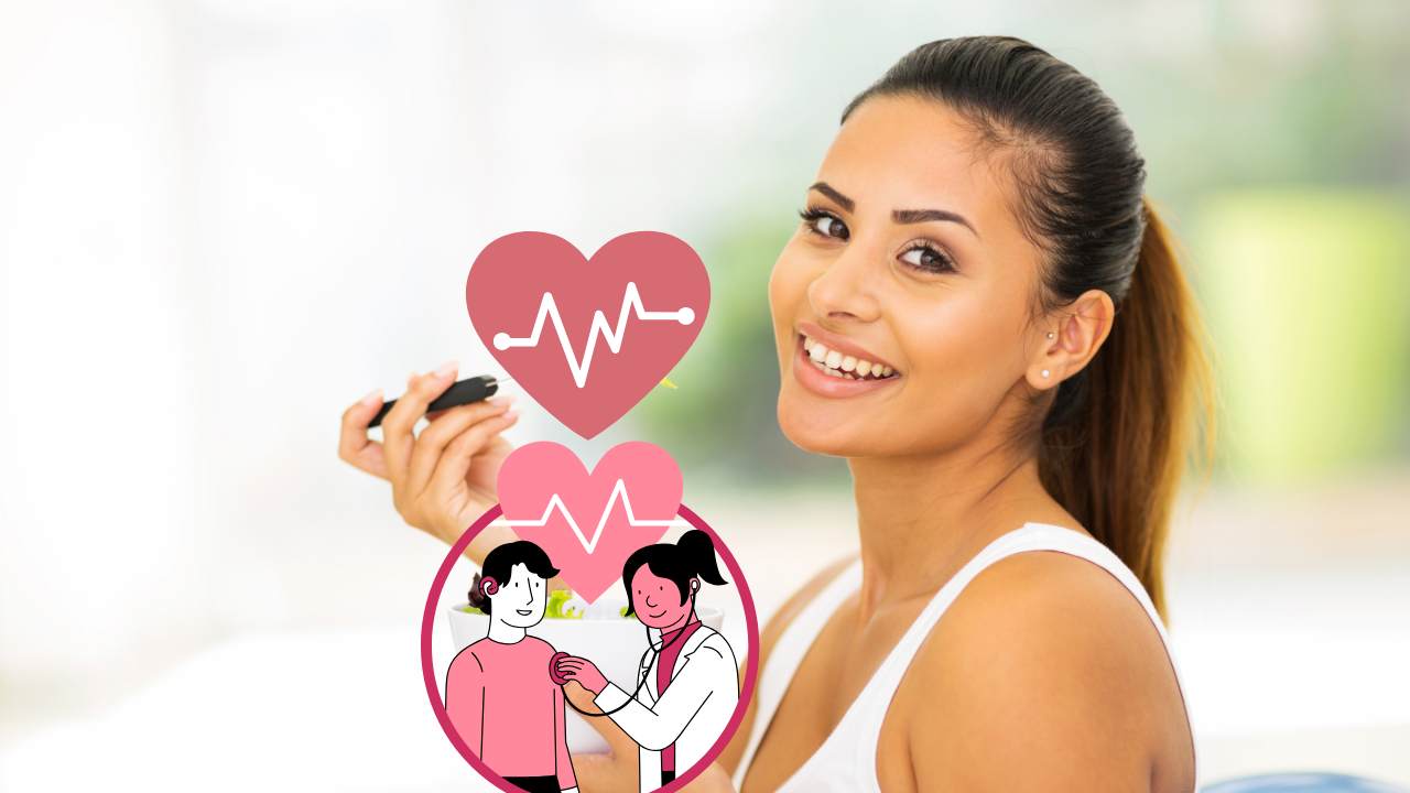 Donna che mangia in modo sano