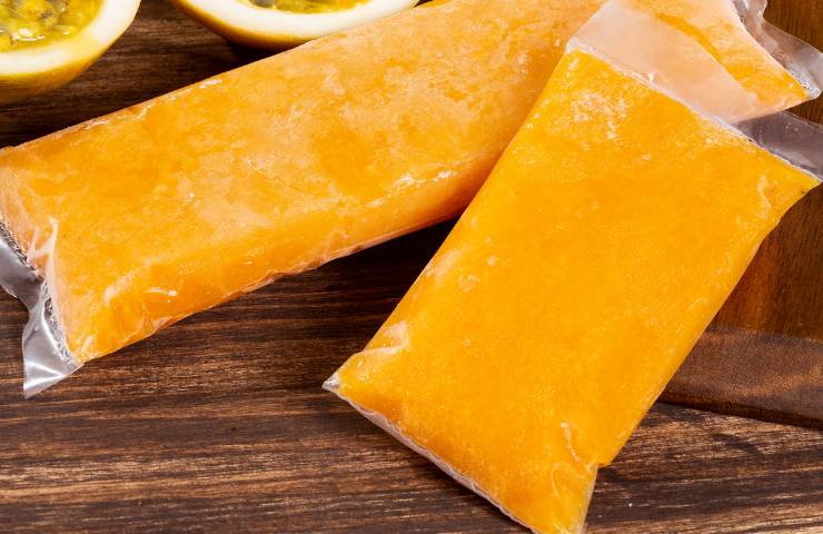 Polpa di frutta congelata