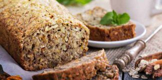 Banana bread cereali e vaniglia
