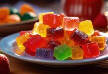 Caramelle gommose alla frutta senza zucchero