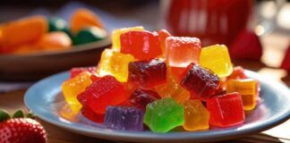 Caramelle gommose alla frutta senza zucchero