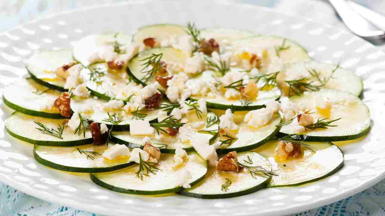 Carpaccio di zucchine