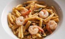 Casarecce con zucchine e gamberetti