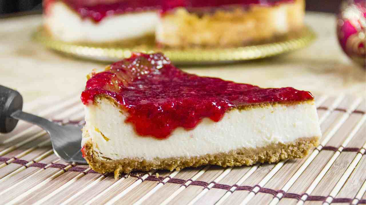 Cheesecake marmellata super leggera RicettaSprint