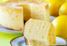 Chiffon cake al limone