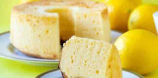 Chiffon cake al limone