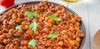 Chili di carne e ceci