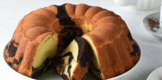 Ciambellone marmorizzato alla ricotta
